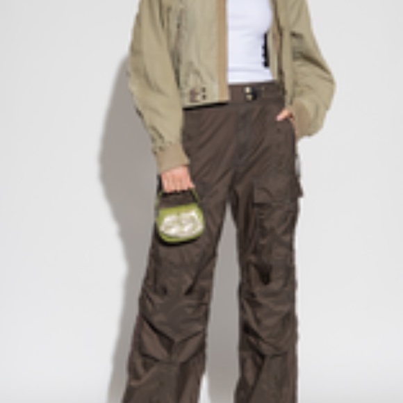 Diesel Lucrezia Cargo Parachute Trousers Pants, Size IT 40 SMALL NWT - Picture 4 of 6